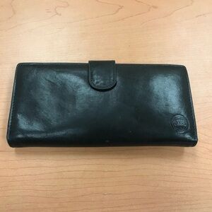 Club Line Black Leather Wallet